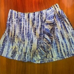 Blue and White Kids Skort
